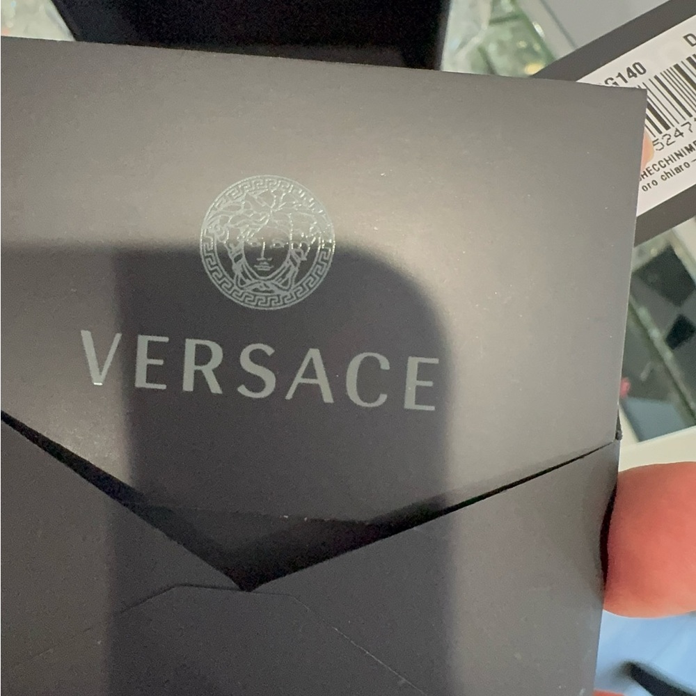 VERSACE
Gold Asymmetric Medusa Crystal Drop Stud Earrings - Picture 12 of 14
